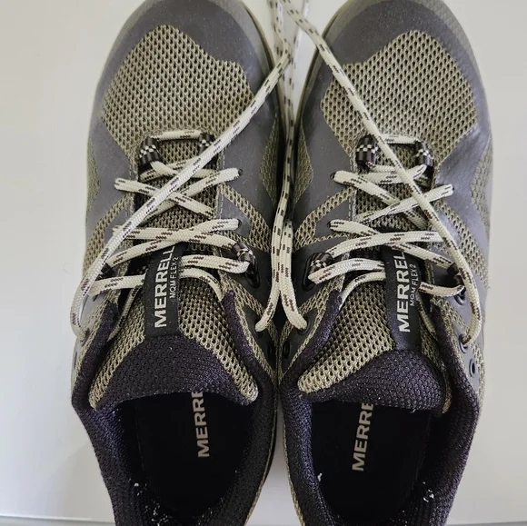 Merrell Men's MQM Flex2 Dark Gray/Green/Black Hiking Shoes - Picture 4 of 7
